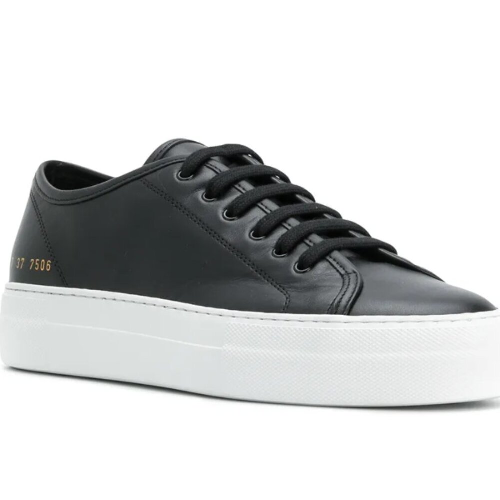 LIKE NEW! WOMAN by COMMON PROJECT Tounament low super in leather